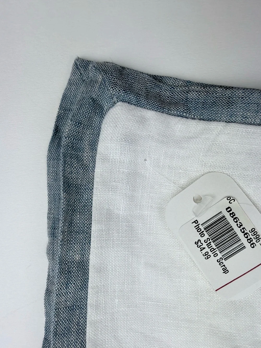 POTTERY BARN Standard Sham Belgian Flax Linen Contrast Flange